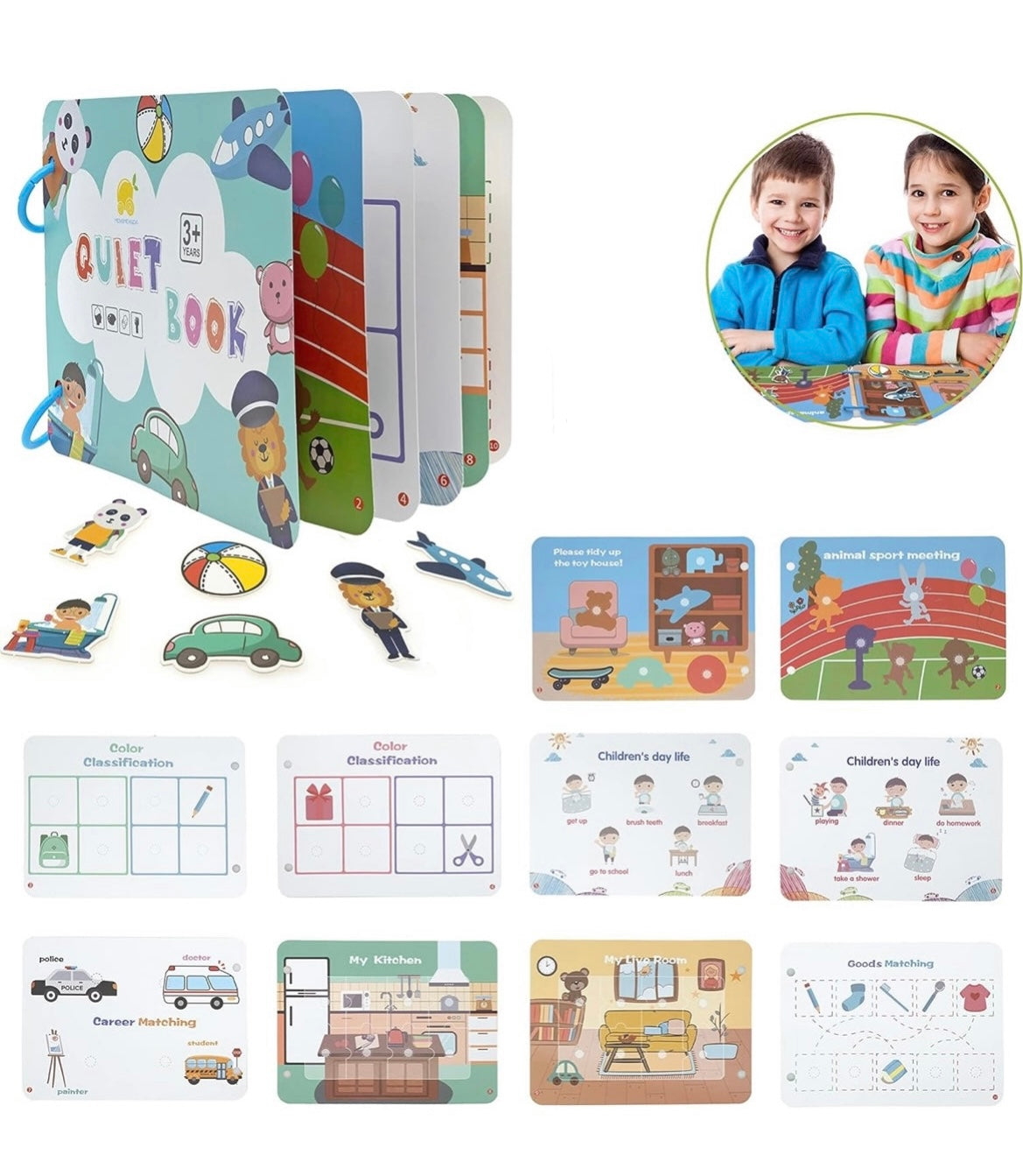 Toddler Interactive Quiet Books