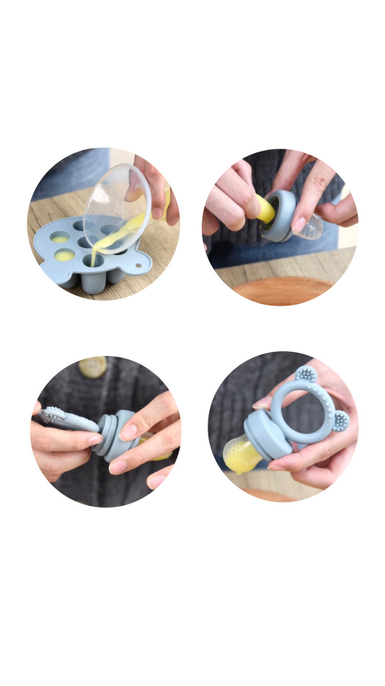 Silicone Fruit pacifier and Freezer Tray Mold