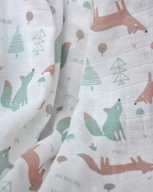 Whimsical Woodland Multi-Purpose Muslin Swaddle Blanket