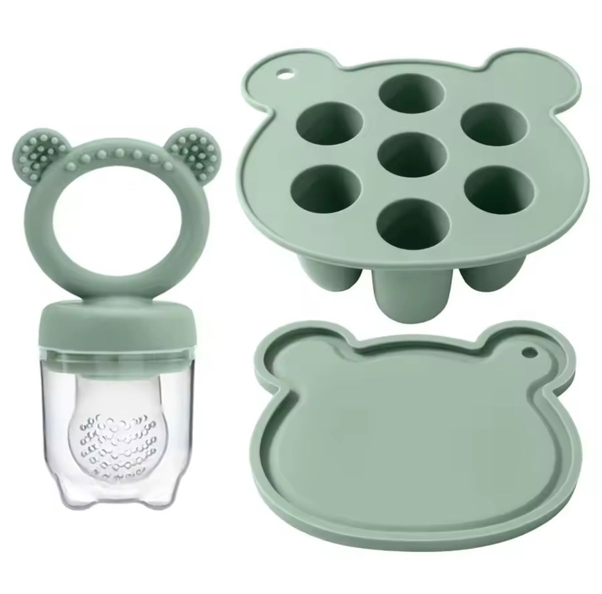 Silicone Fruit pacifier and Freezer Tray Mold