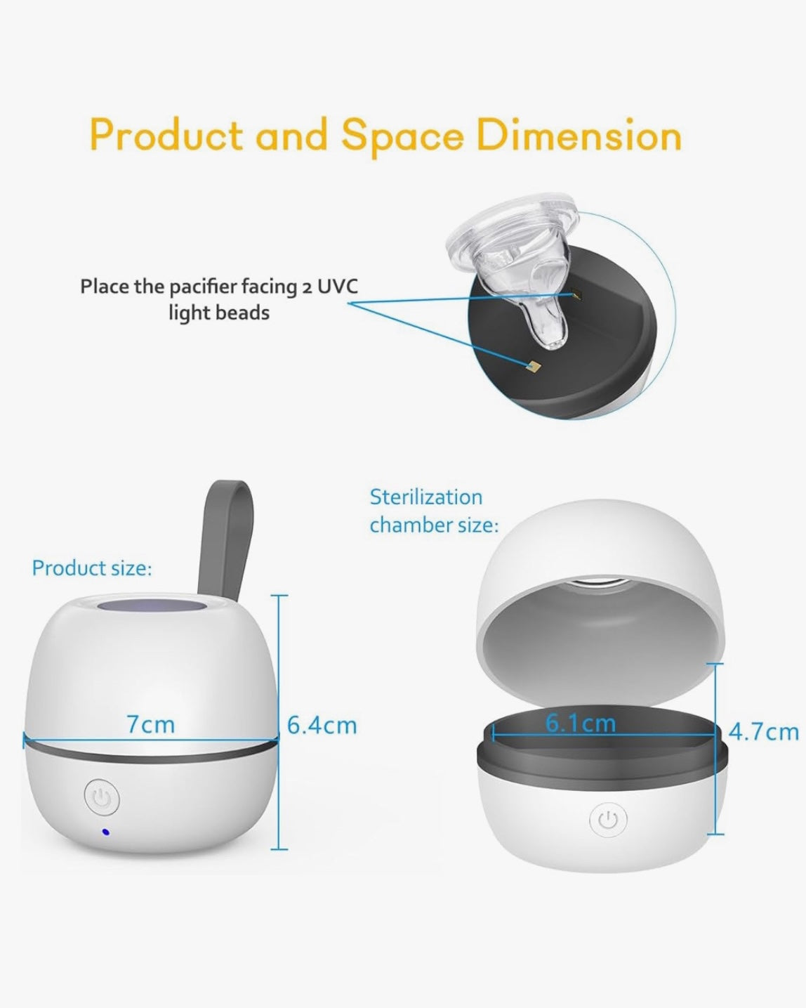 Portable UV Pacifier Steriliser