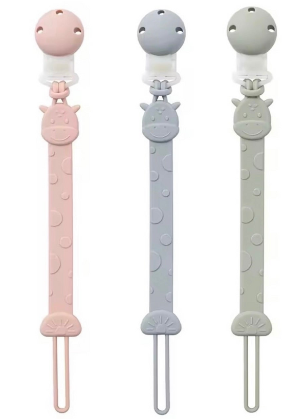 Silicone Giraffe Pacifier Clip