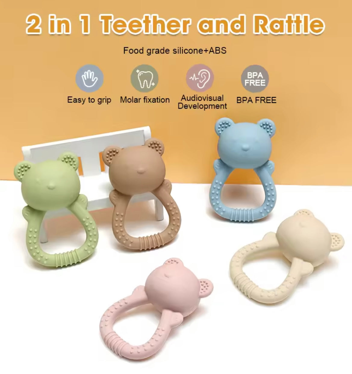 Bumpy Bear Teether