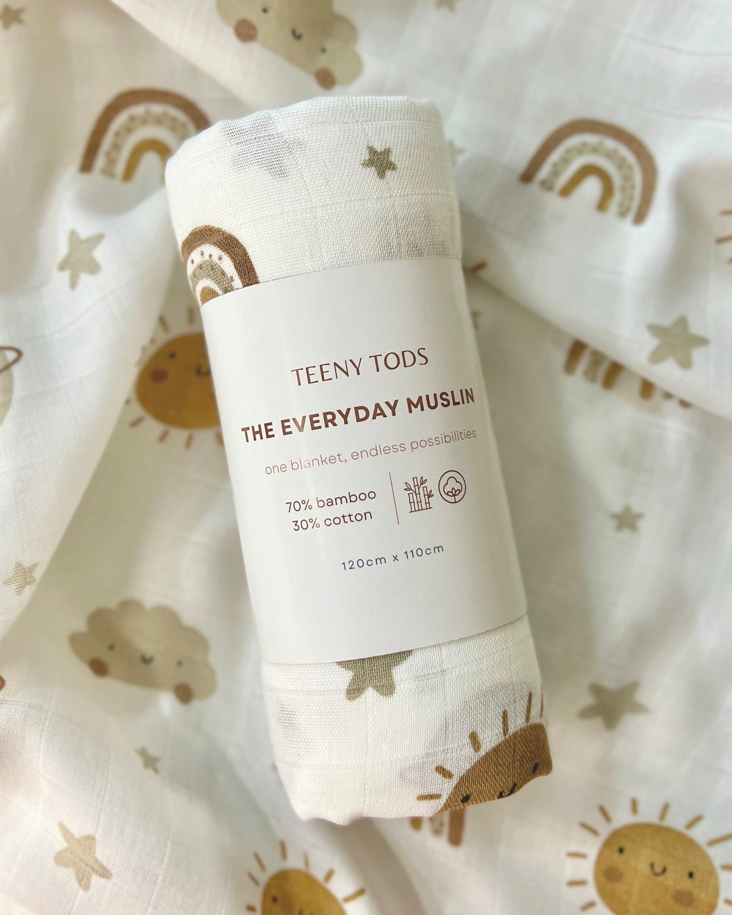Sunny Orbit Multi-Purpose Muslin Swaddle Blanket