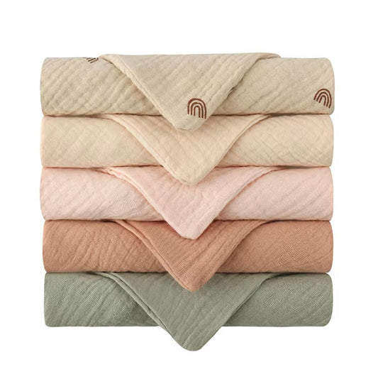 Garden Muslin Washcloth Set
