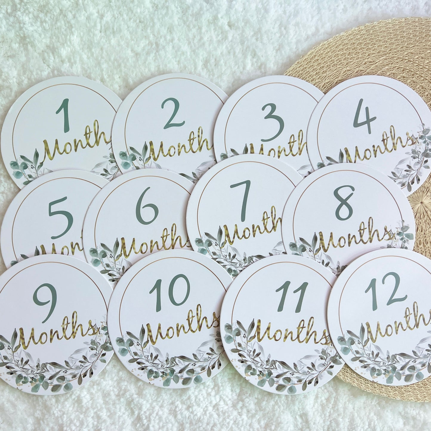 Baby Monthly Milestone Cards