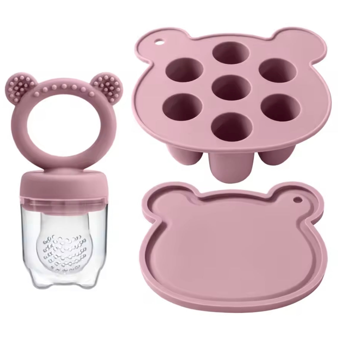 Silicone Fruit pacifier and Freezer Tray Mold