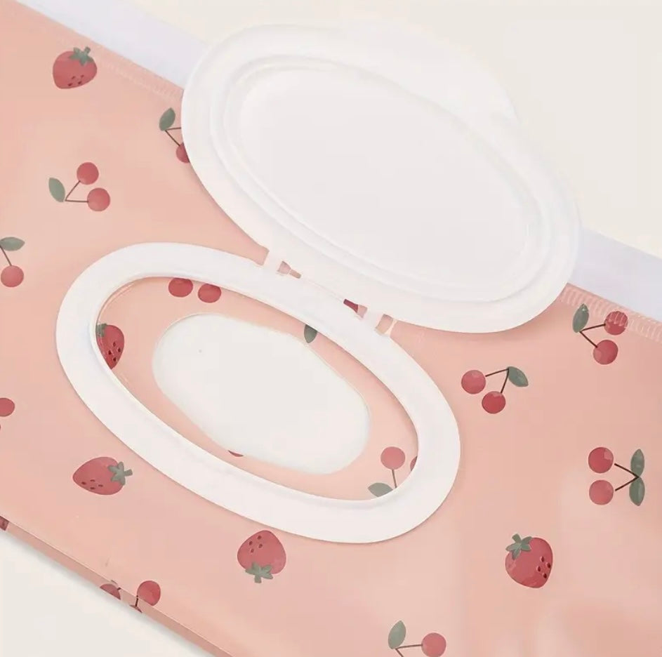 Portable Cherry Wet Wipes Dispenser