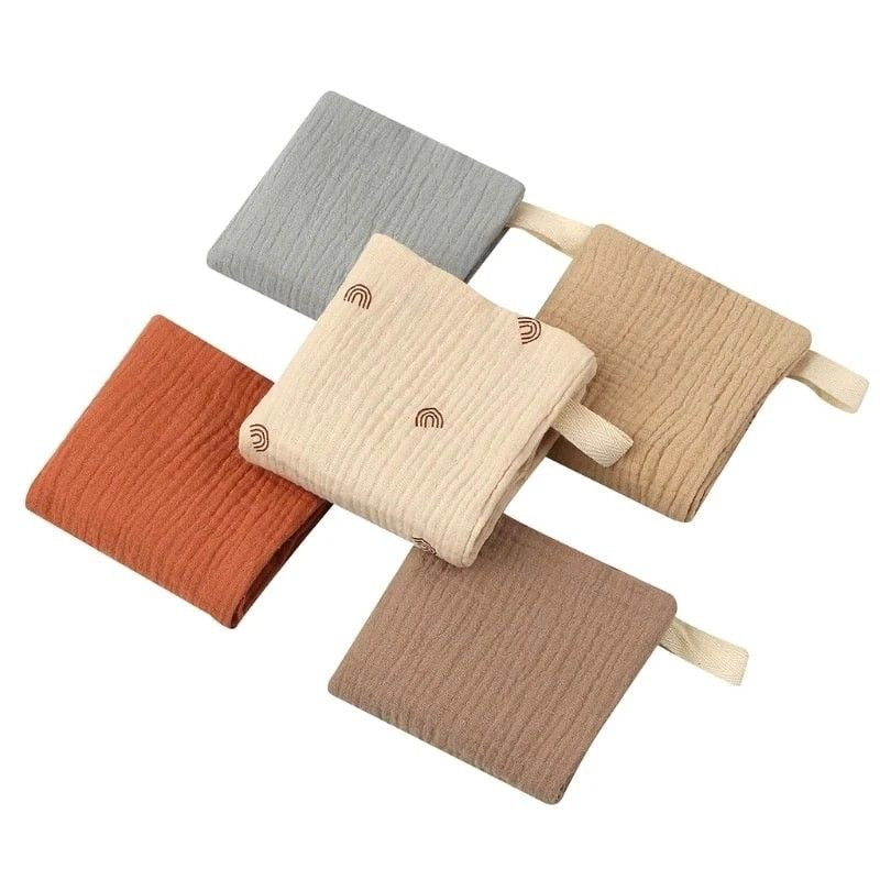 Earthy Muslin Washcloth Set
