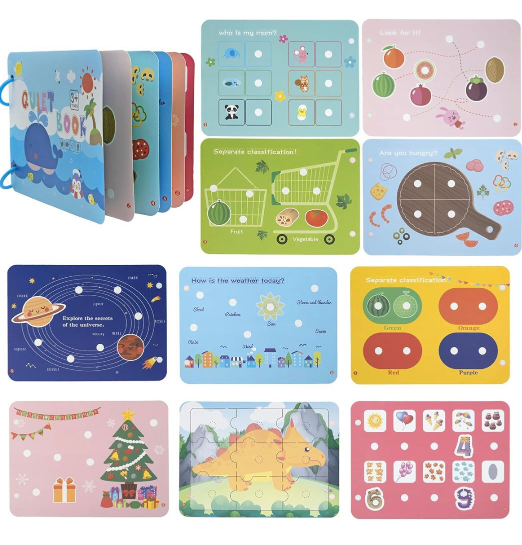 Toddler Interactive Quiet Books