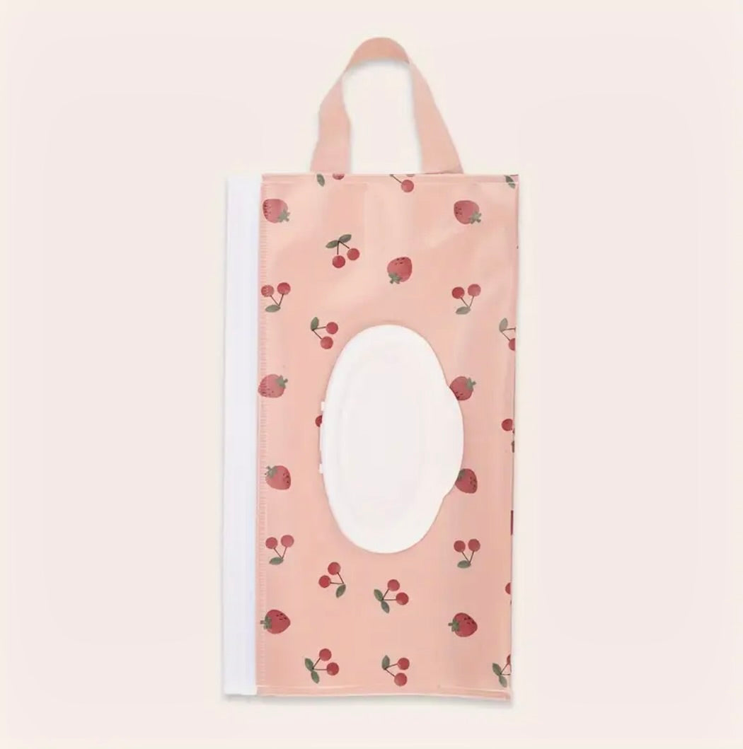 Portable Cherry Wet Wipes Dispenser